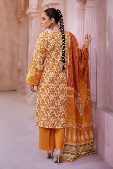 3PC Printed stitched Lawn Suit KLA-2587 -  - KHAS STORES US -